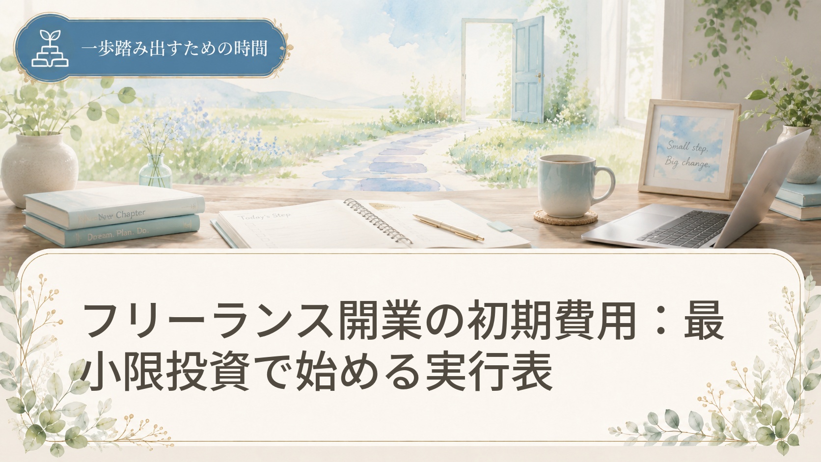フリーランス開業の初期費用：最小限投資で始める実行表