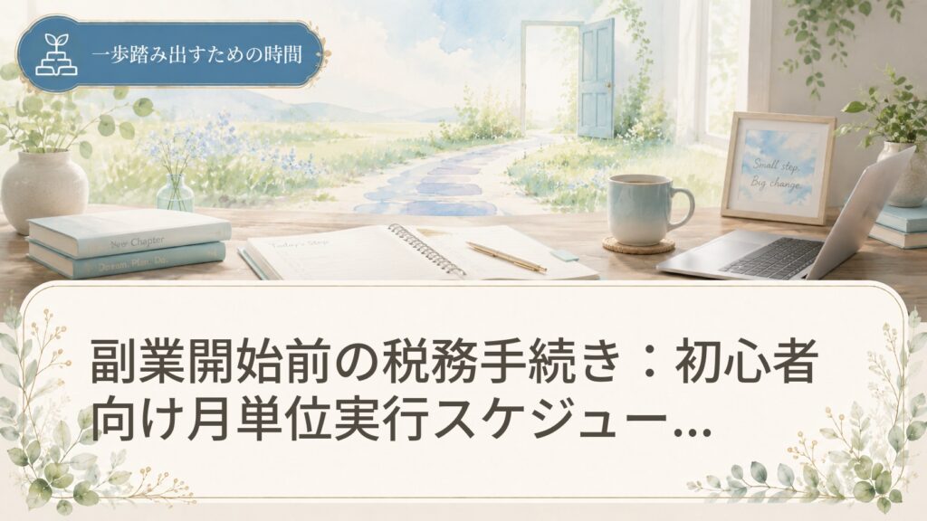 副業開始前の税務手続き：初心者向け月単位実行スケジュール表チェックリスト