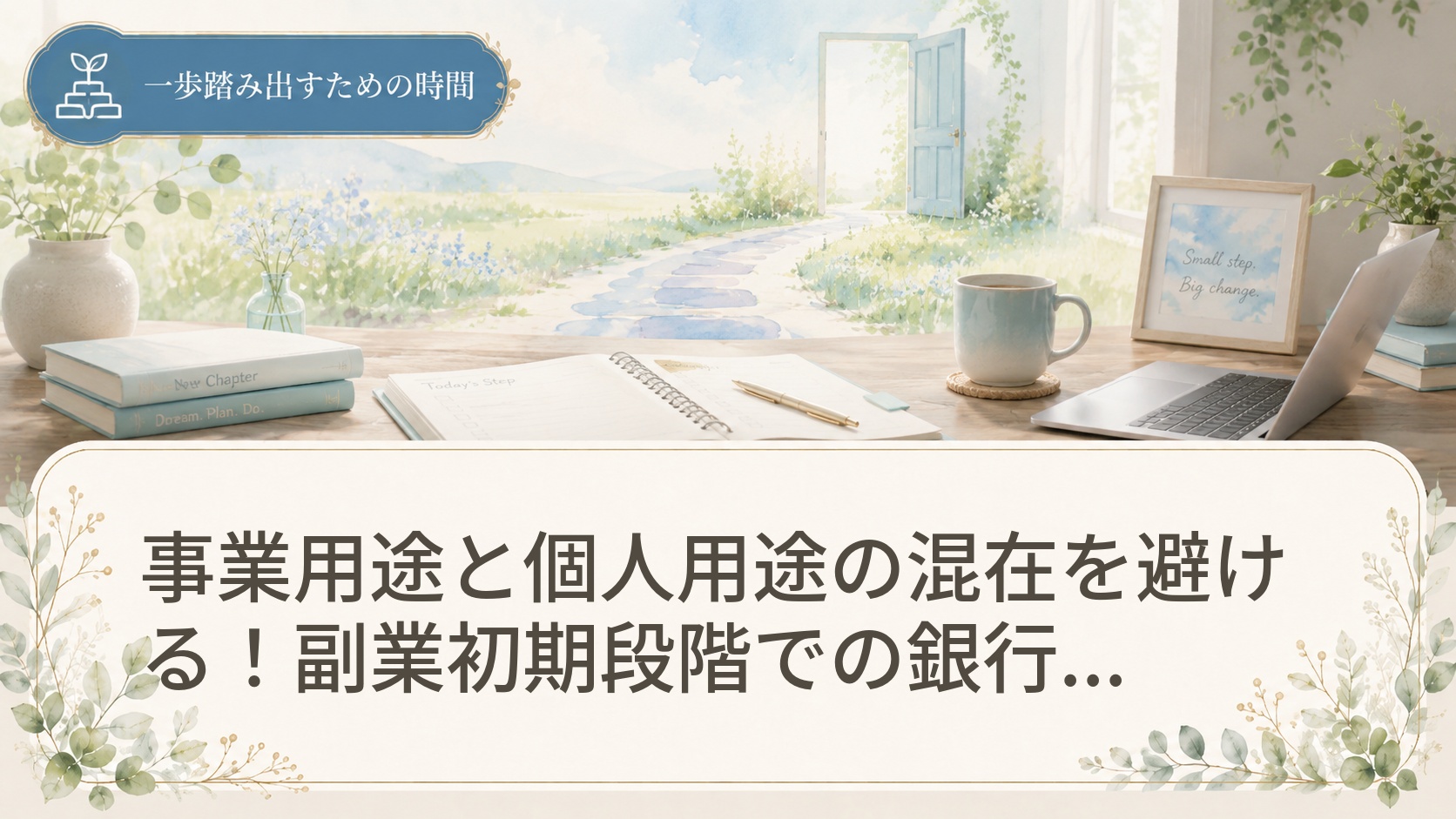 事業用途と個人用途の混在を避ける！副業初期段階での銀行口座分離の賢い対策