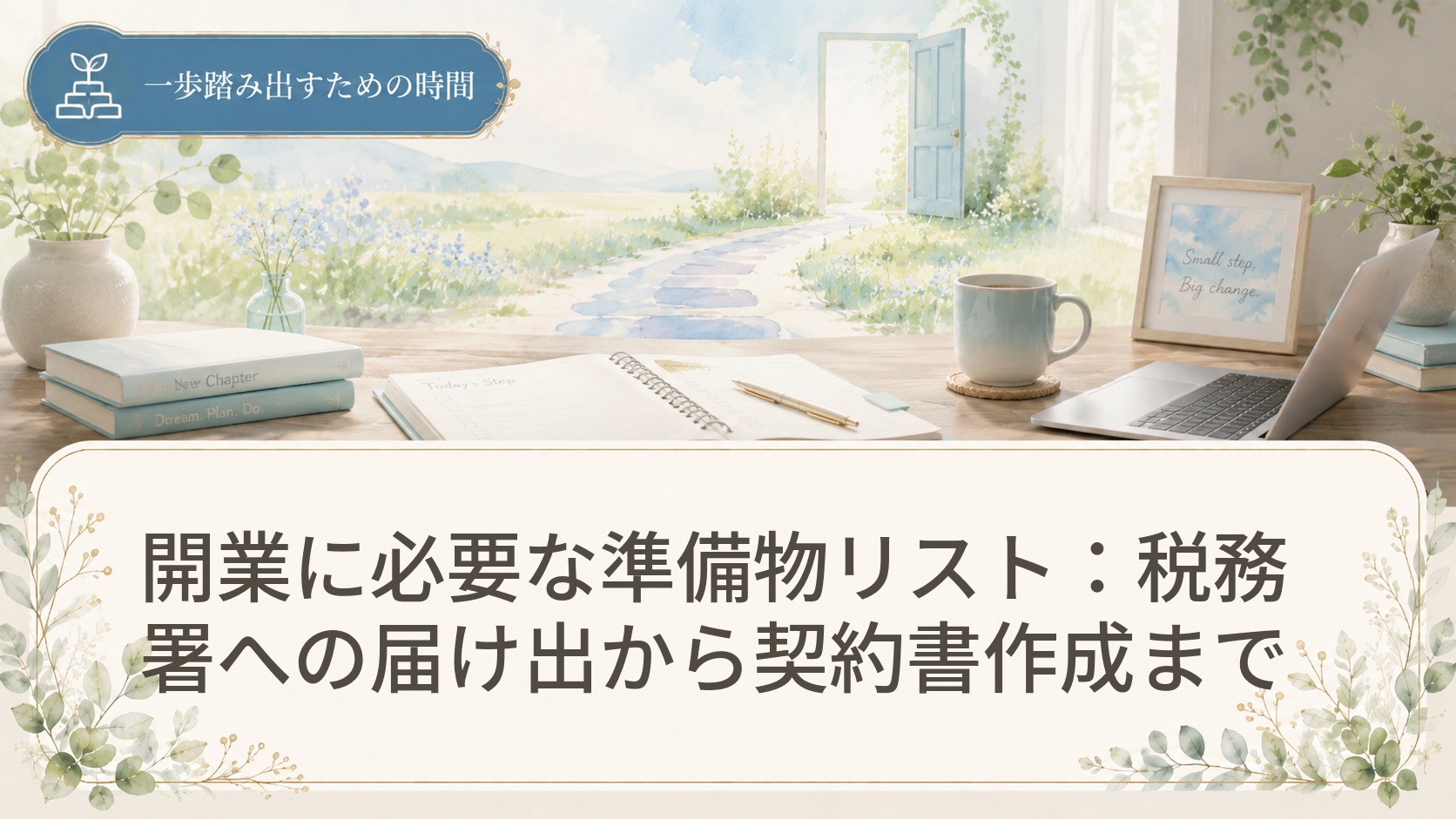 開業に必要な準備物リスト：税務署への届け出から契約書作成まで