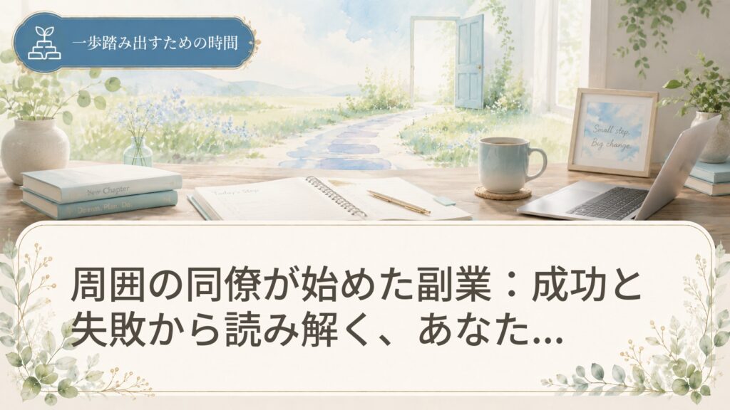 周囲の同僚が始めた副業：成功と失敗から読み解く、あなたへのヒント