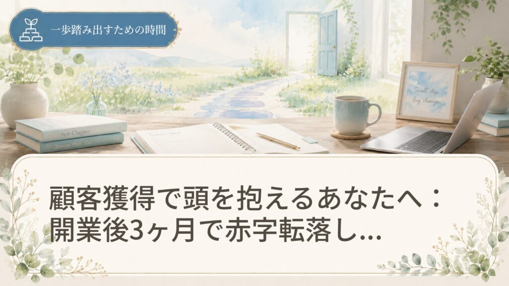 顧客獲得で頭を抱えるあなたへ：開業後3ヶ月で赤字転落した事例から学ぶ、確かな戦略
