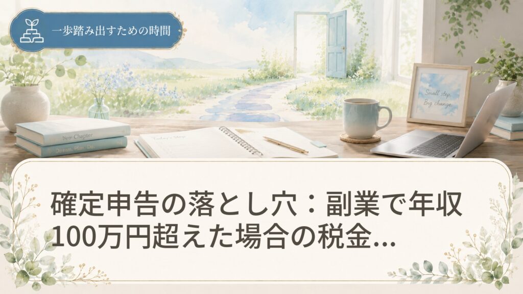 確定申告の落とし穴：副業で年収100万円超えた場合の税金対策と、会社員との違い