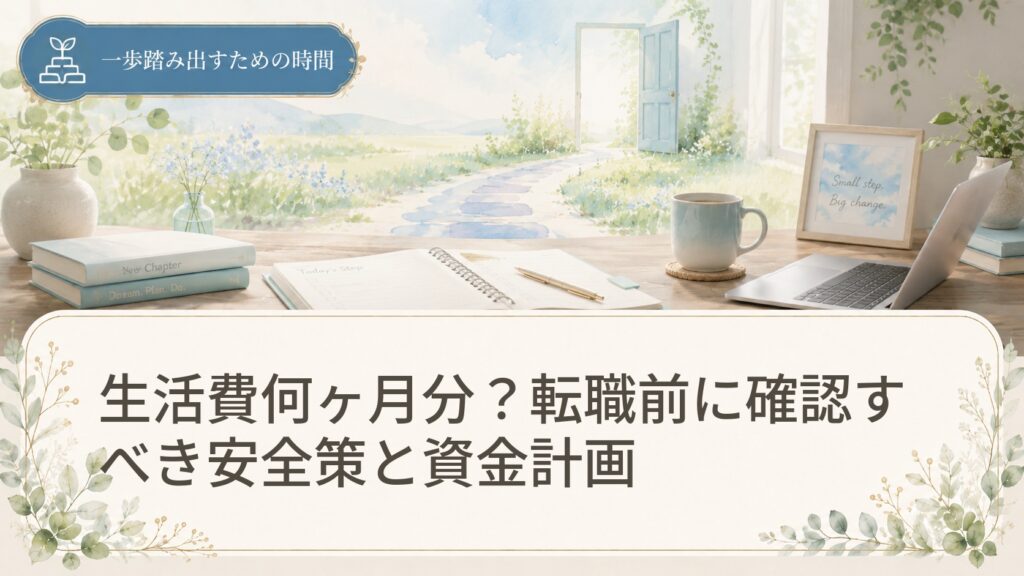 生活費何ヶ月分？転職前に確認すべき安全策と資金計画