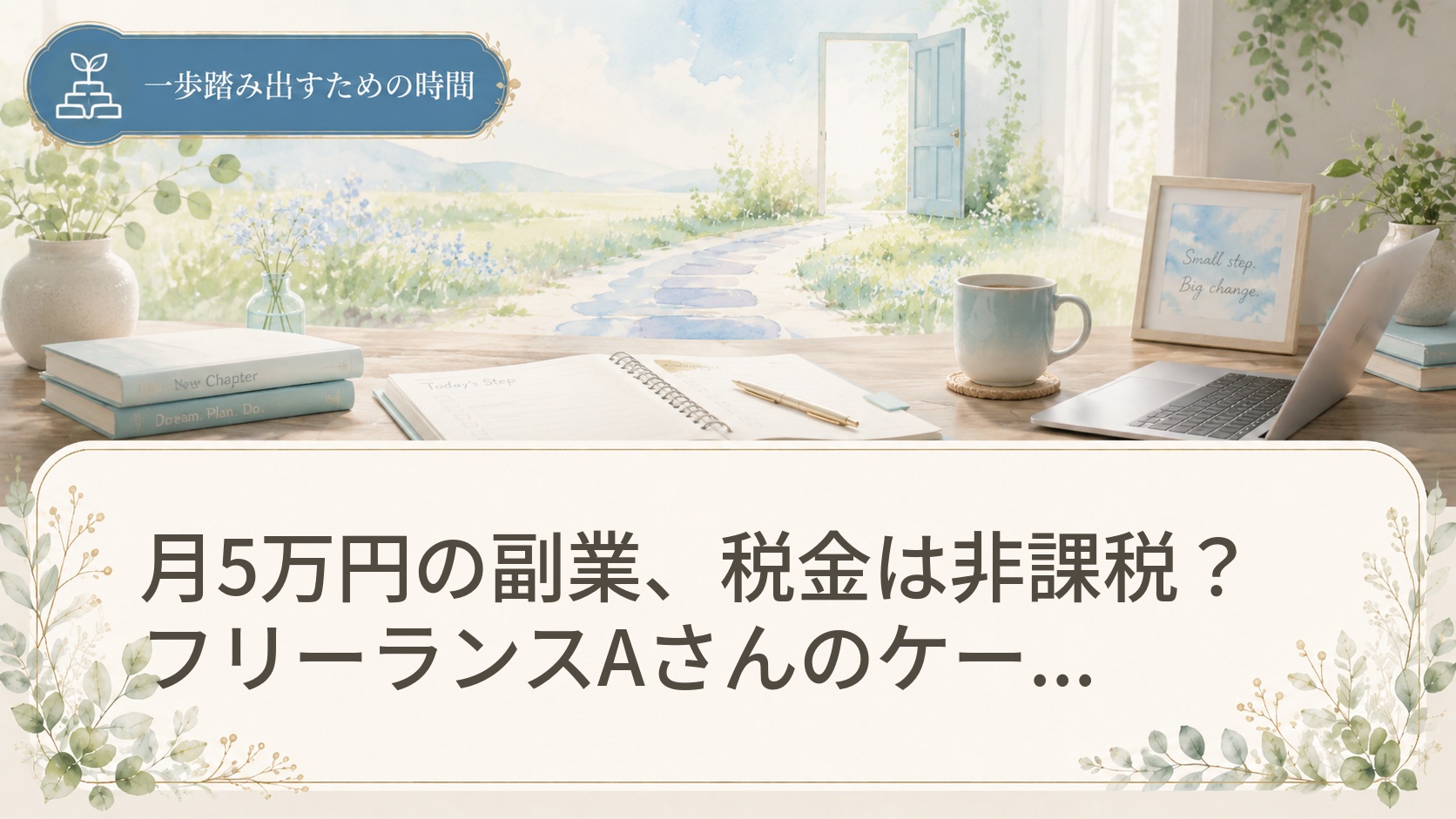 月5万円の副業、税金は非課税？フリーランスAさんのケーススタディ