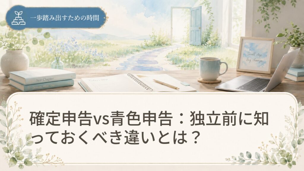 確定申告vs青色申告：独立前に知っておくべき違いとは？