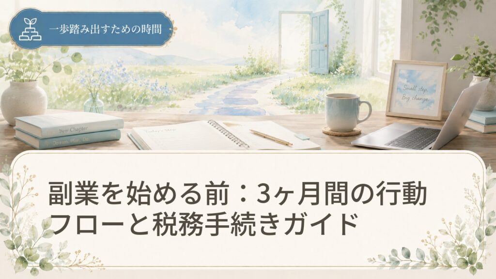 副業を始める前：3ヶ月間の行動フローと税務手続きガイド