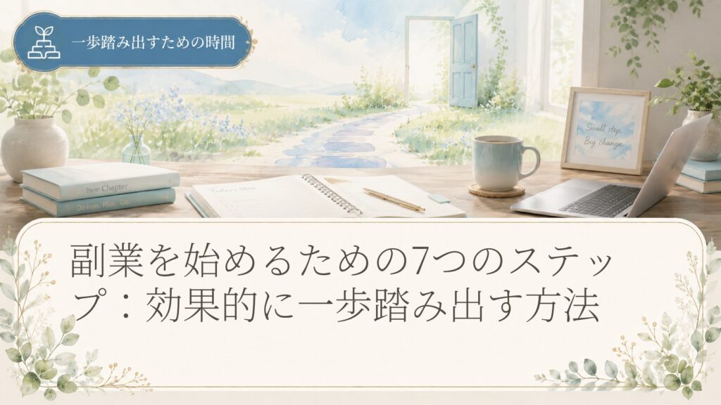副業を始めるための7つのステップ：効果的に一歩踏み出す方法