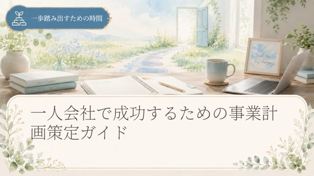一人会社で成功するための事業計画策定ガイド
